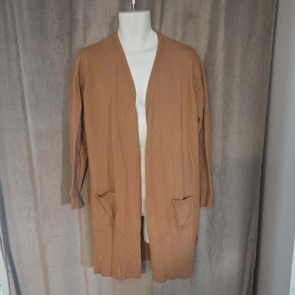 Ricki's XXL Tan Open-Front Cardigan